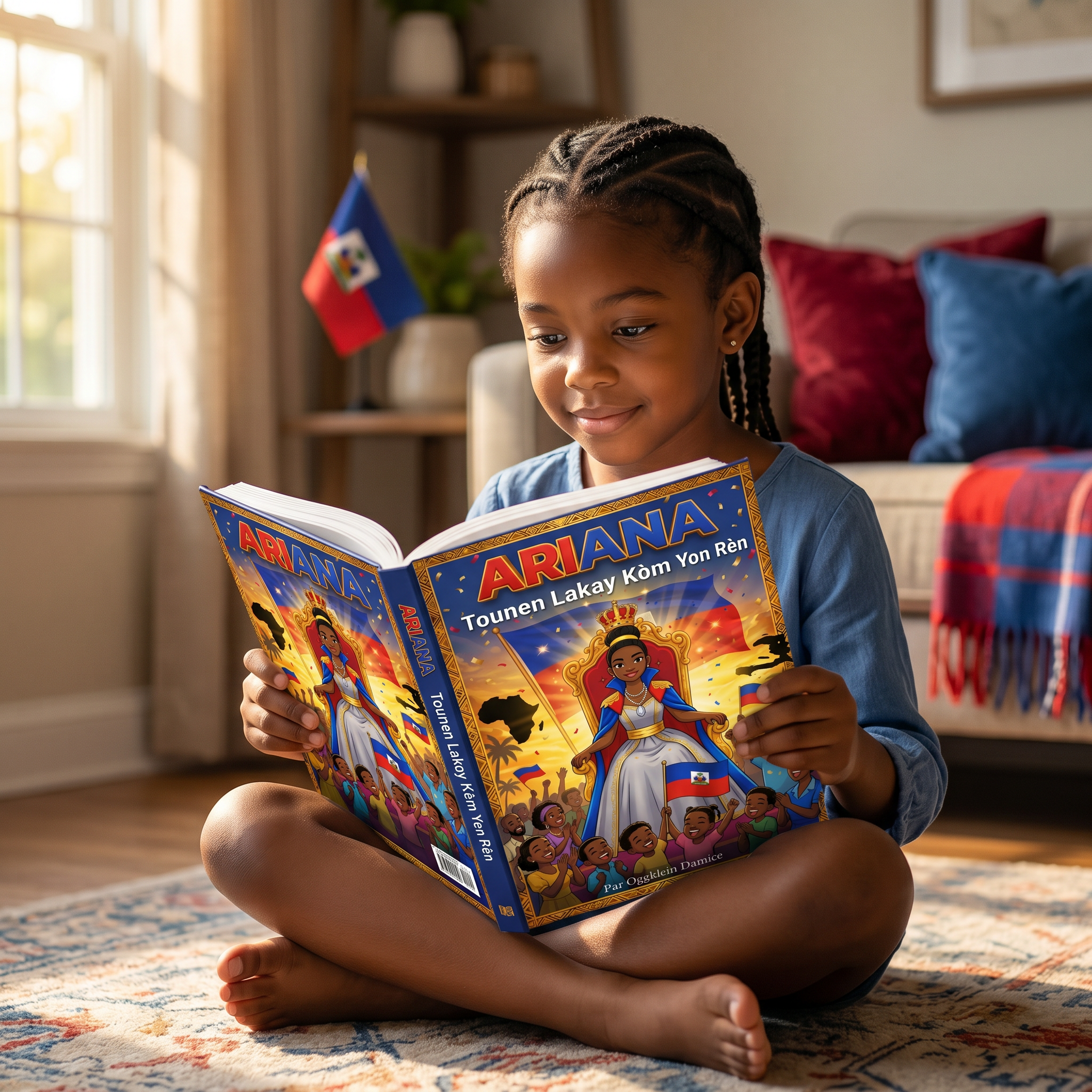 Petite fille lisant Ariana Tome 3